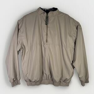 Sun Mountain Reversible Golf 1/4 Zip Jacket - Mens XL - Khaki Blue Y2K